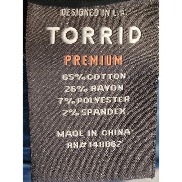 Torrid Womens High-Rise Bombshell Skinny Stretch Jeans Dark Wash Size 14T EUC - Picture 8 of 8